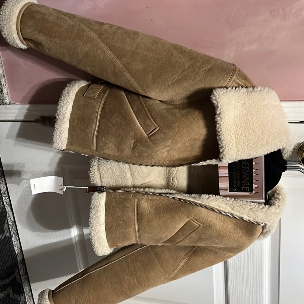 Brand new mango Sherpa jacket